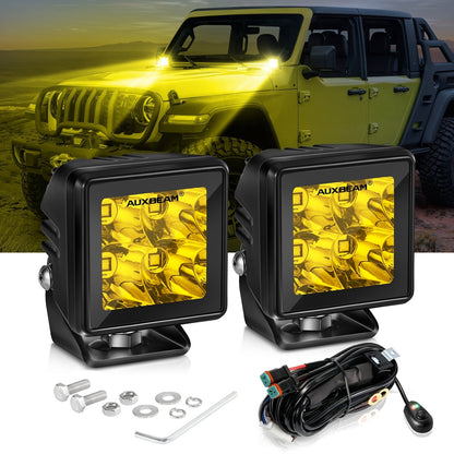 2 Inch 40W 4000LM LED Pod Amber Spot Offroad Light