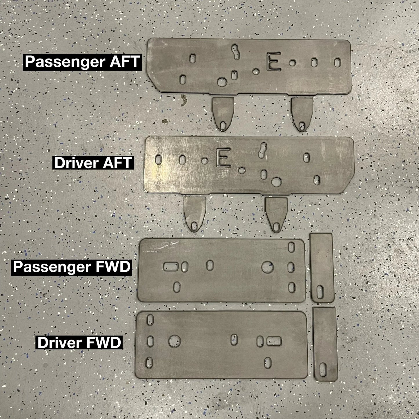 Lexus GX470 2003-2009 Rock Slider Bolt On Frame Mount Plate Sets
