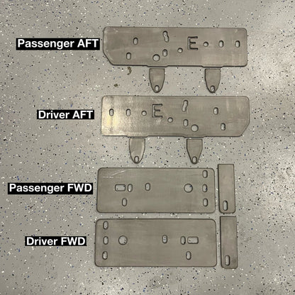 4th Gen 4Runner Rock Slider Bolt On Frame Mount Plate Set