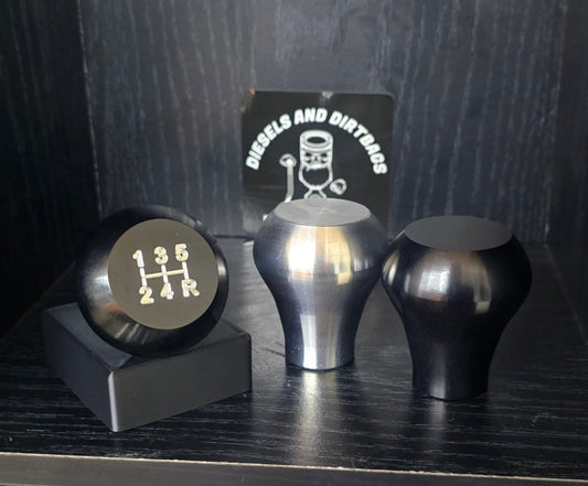 Cummins Extended Aluminum Shift Knob (Raw/Black)