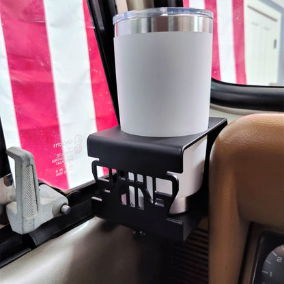 Cup Holder for Jeep Wrangler YJ, Black